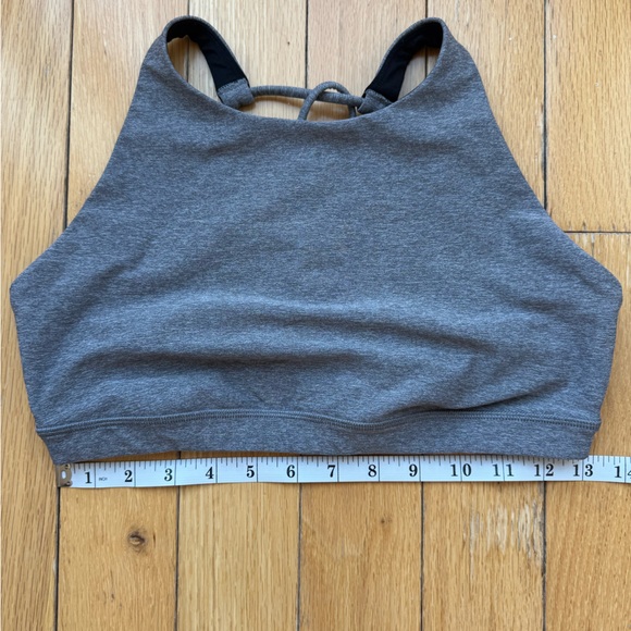 lululemon athletica | women trinity high neck sports bra grey 8 - Picture 3 of 6